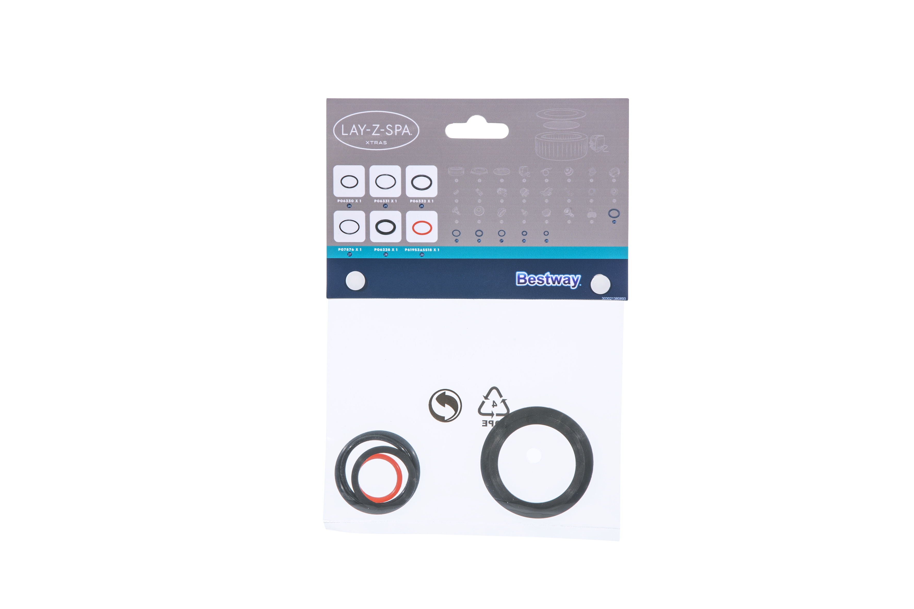 Kit guarnizioni valvola ingresso e uscita Lay-Z-Spa Hydrojet Pro