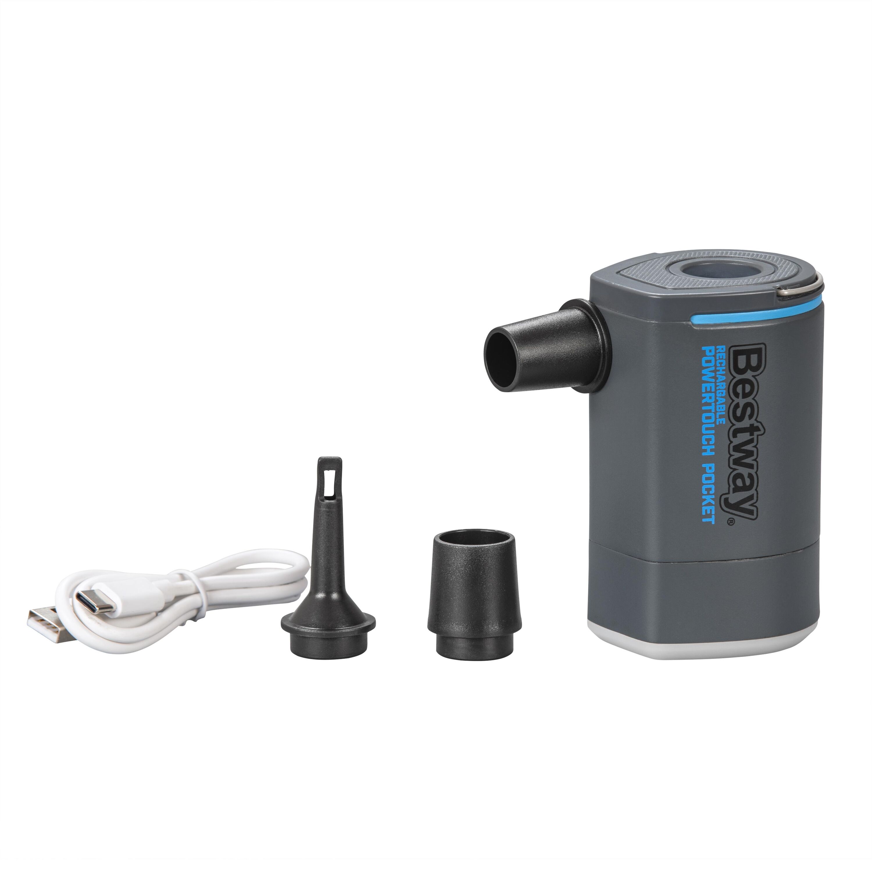 Pompa di gonfiaggio elettrica con presa USB PowerTouch