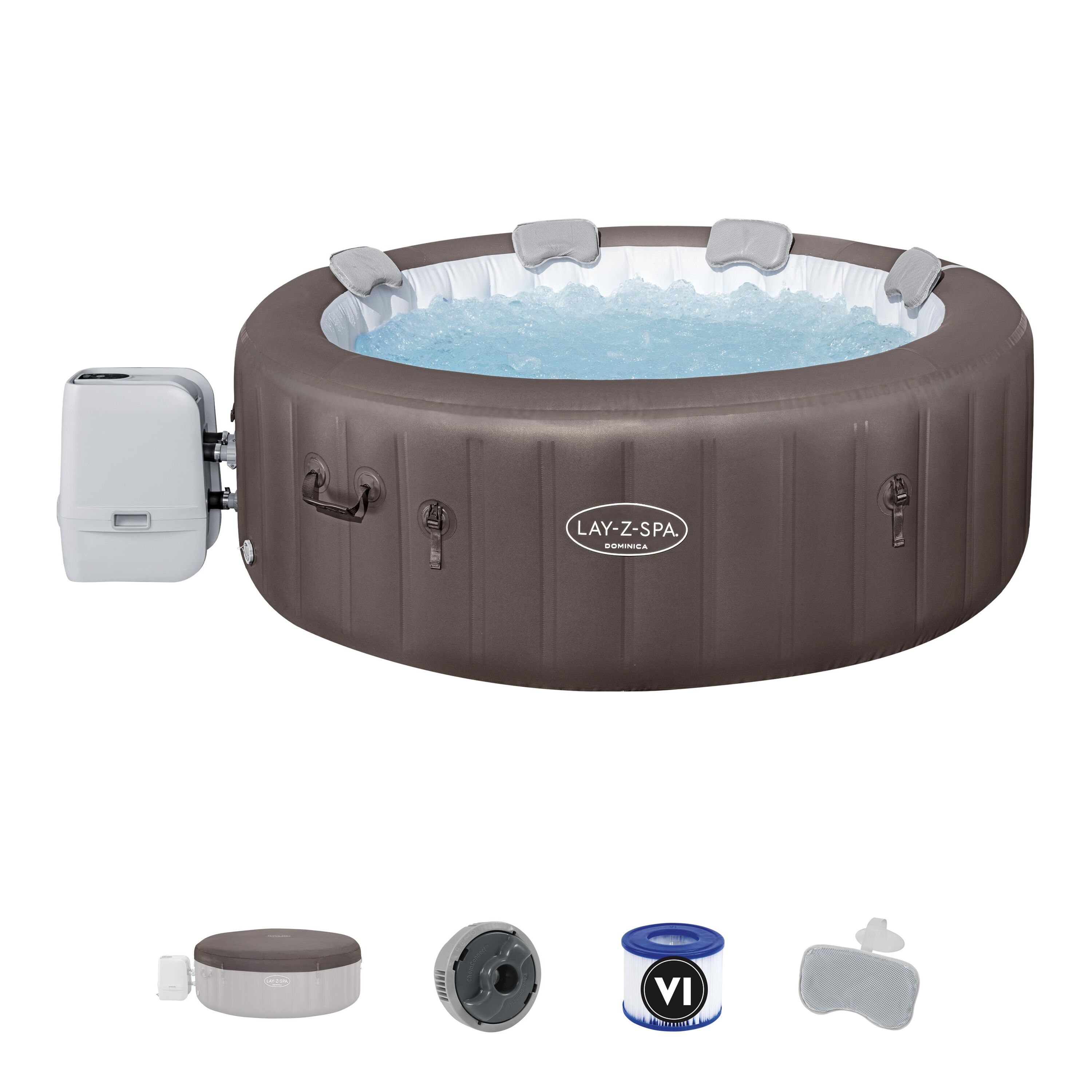 Idromassaggio gonfiabile Dominica Lay-Z-Spa HydroJet 4-6 persone