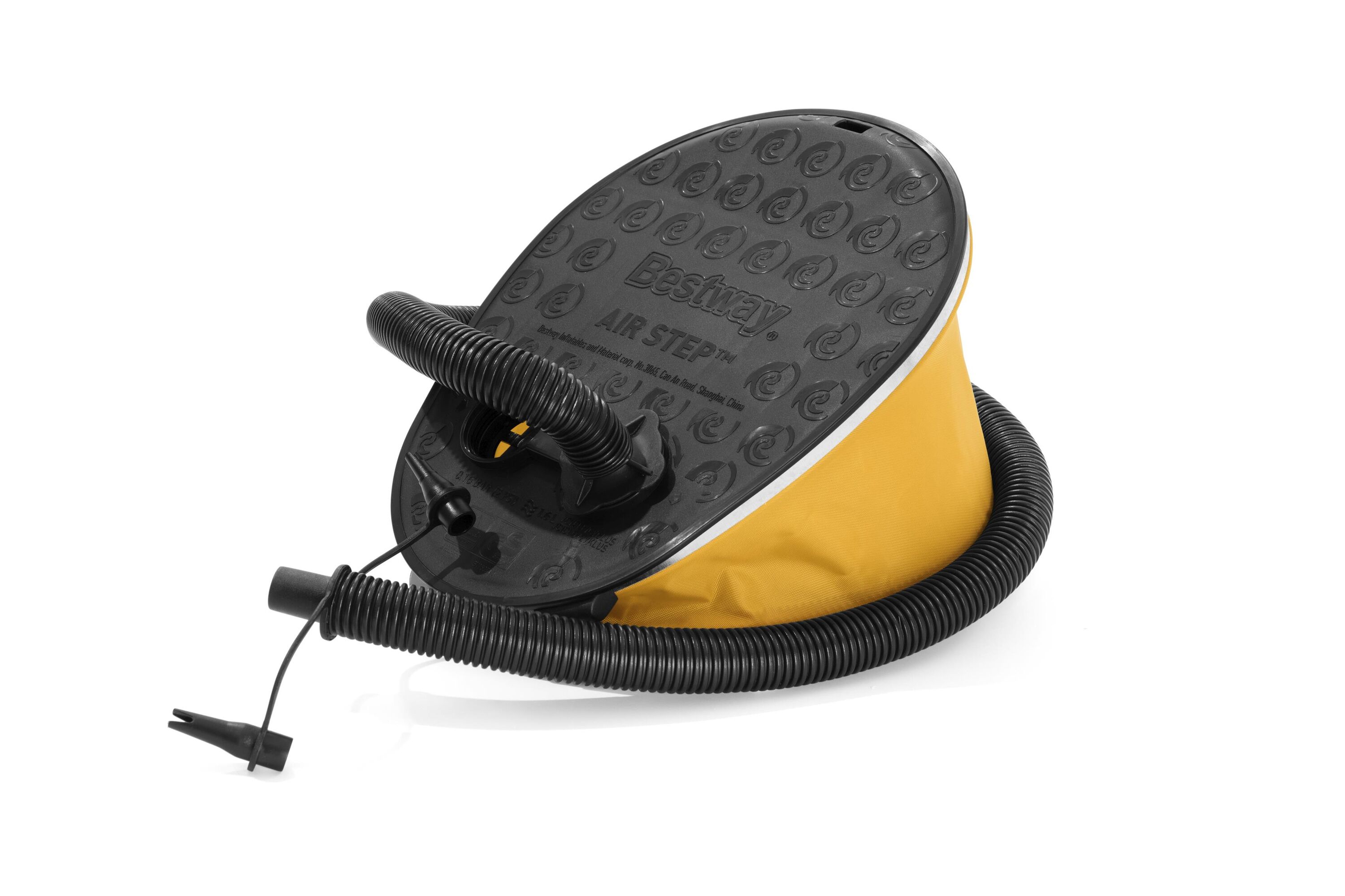 Pompa di gonfiaggio a piede Air Step gialla