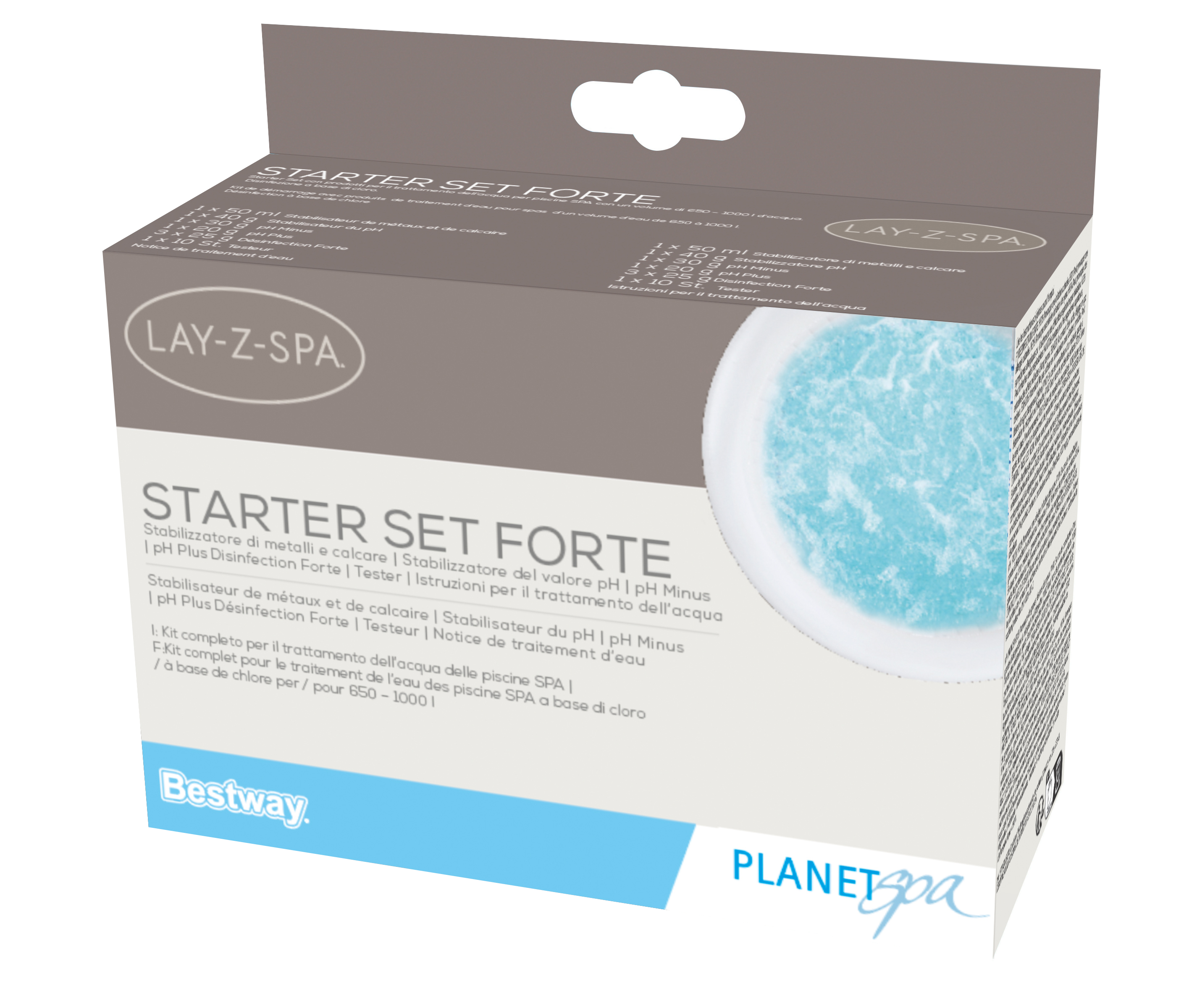 Kit Starter Set Forte per trattamento acqua spa