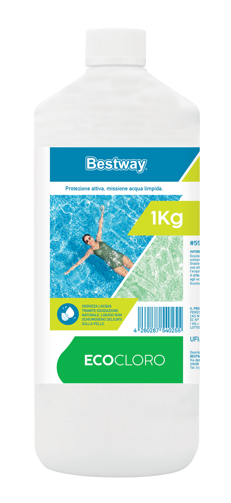 Eco-cloro per piscina da 1 kg