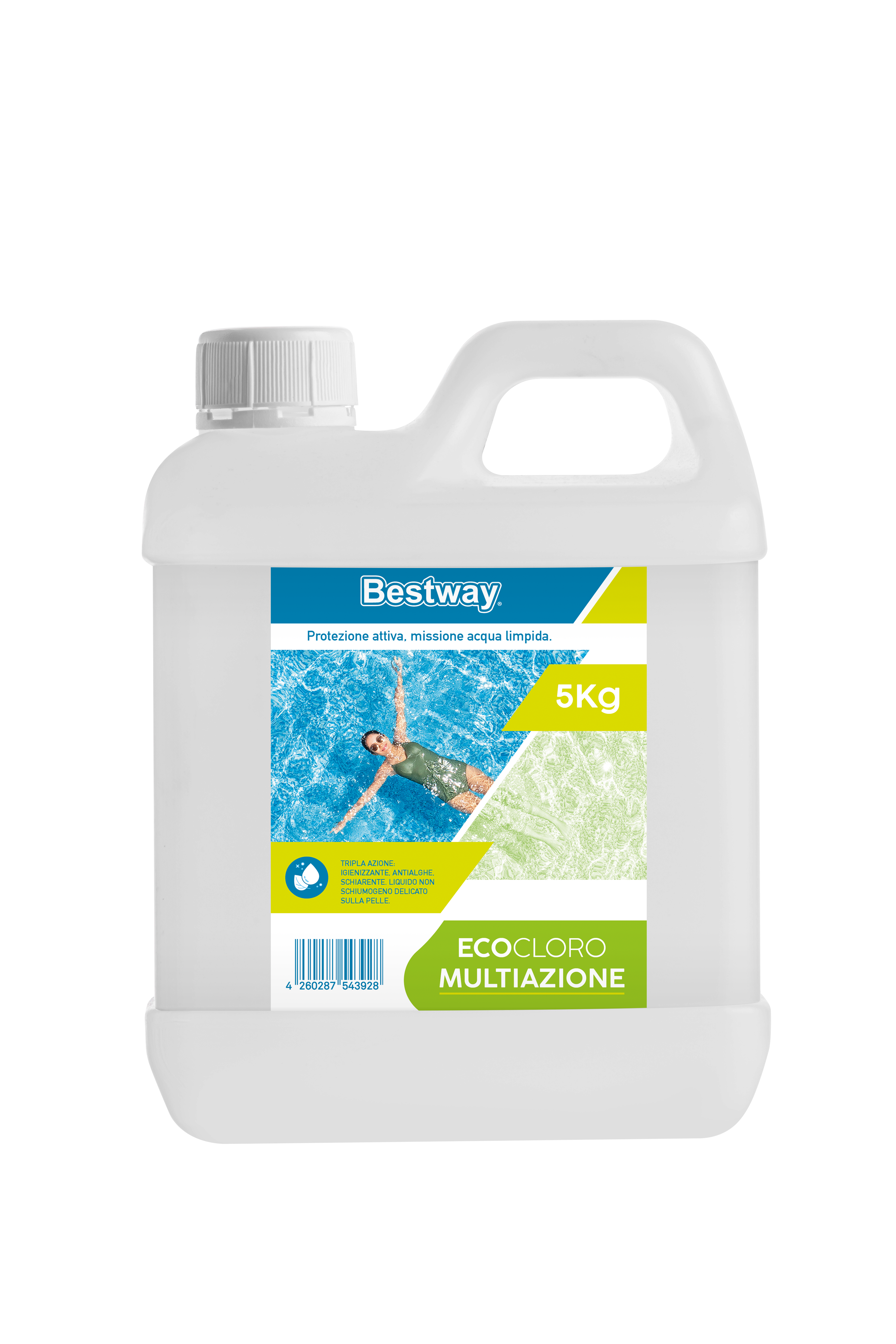 Eco-cloro multiazione per piscina, 5 kg