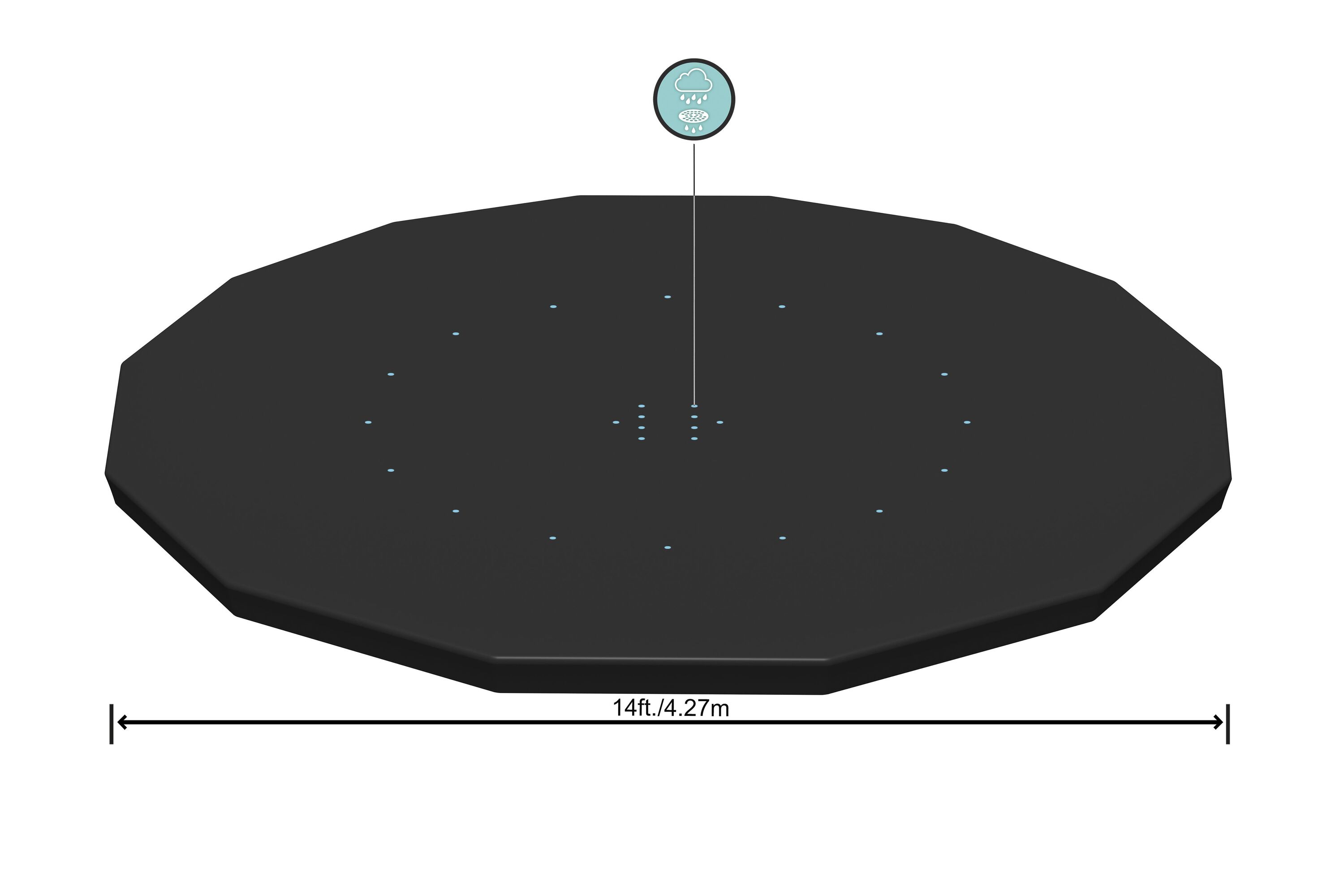 Copertura per piscina rotonda da 427 cm