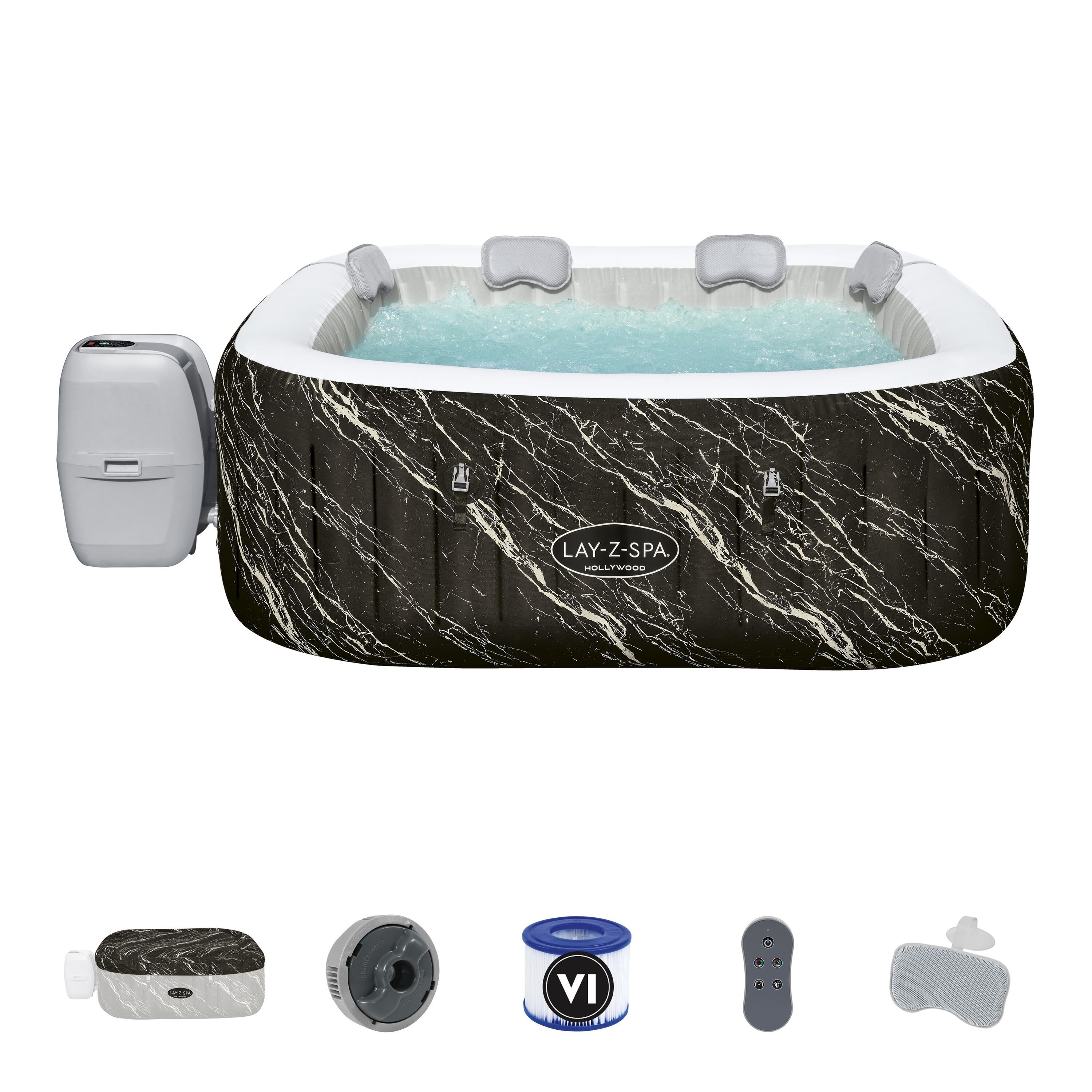 Idromassaggio gonfiabile Hollywood Lay-Z-Spa AirJet 4-6 persone