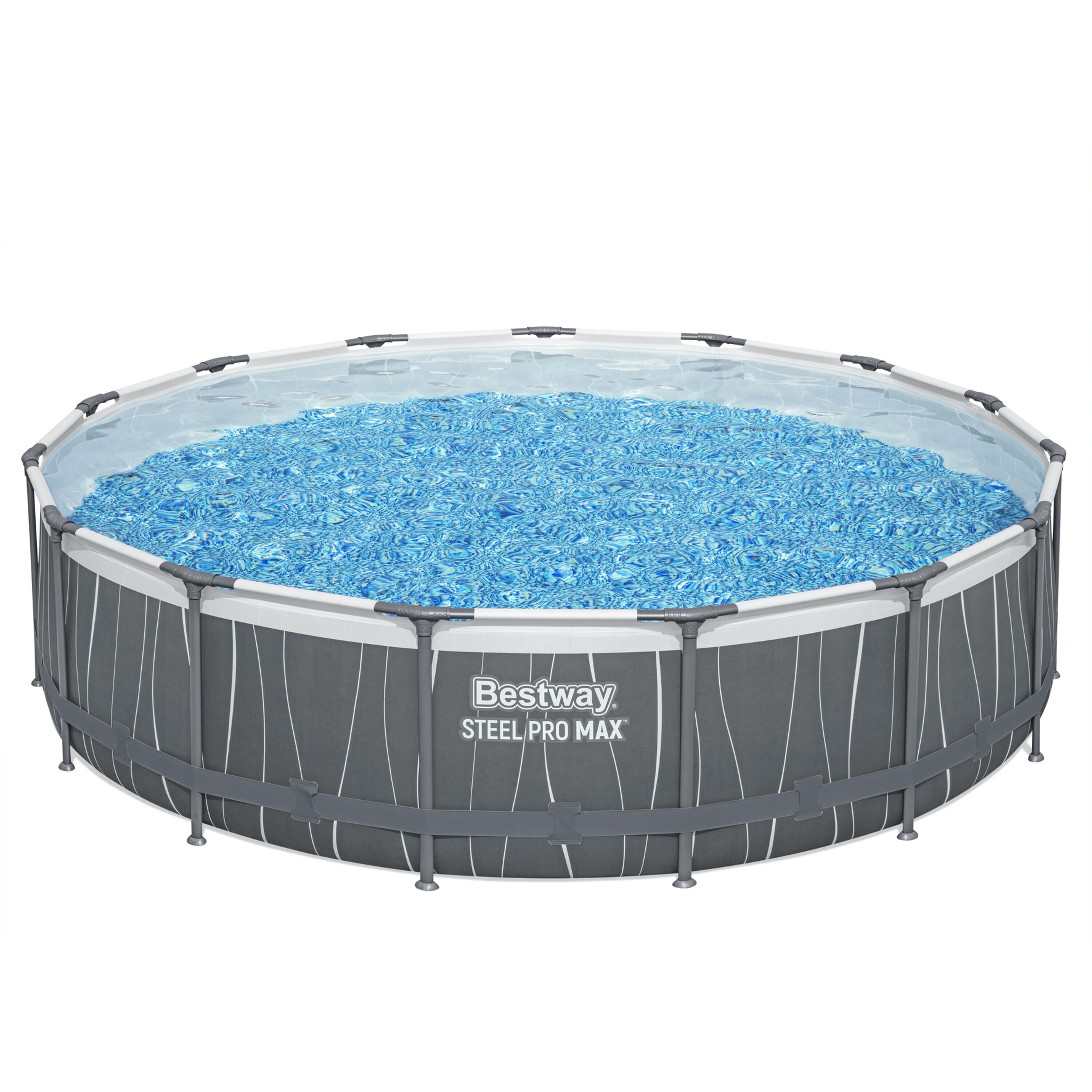Piscina solo struttura grigio scuro - 457x107 cm