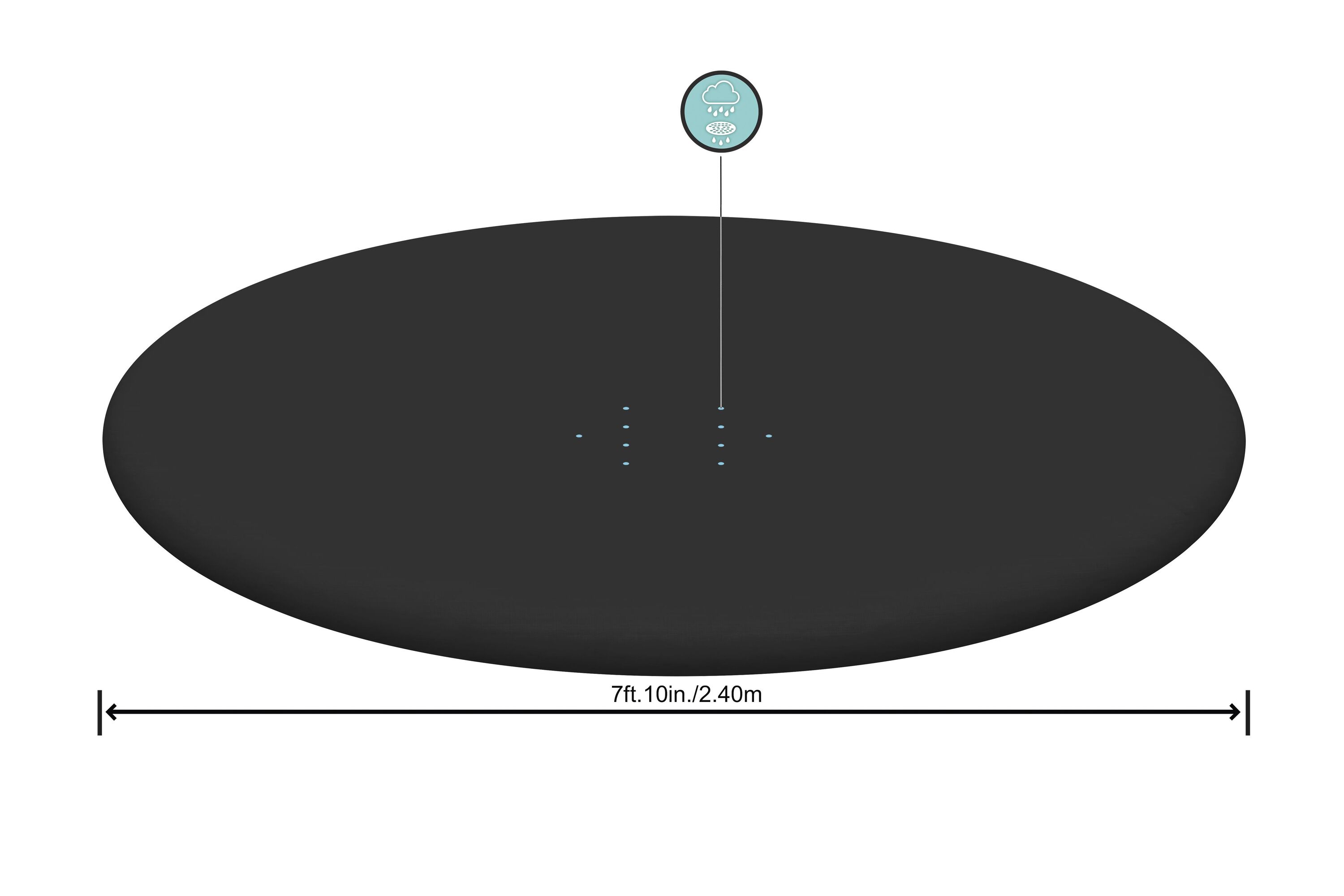 Copertura per piscina rotonda da 244 cm